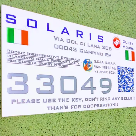 Solaris Guest house Ciampino